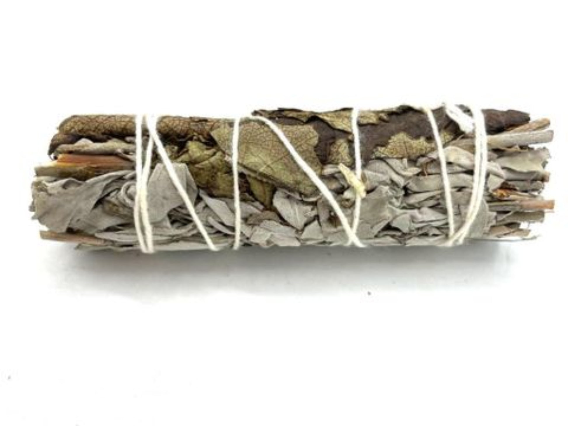 white and black sage smudge