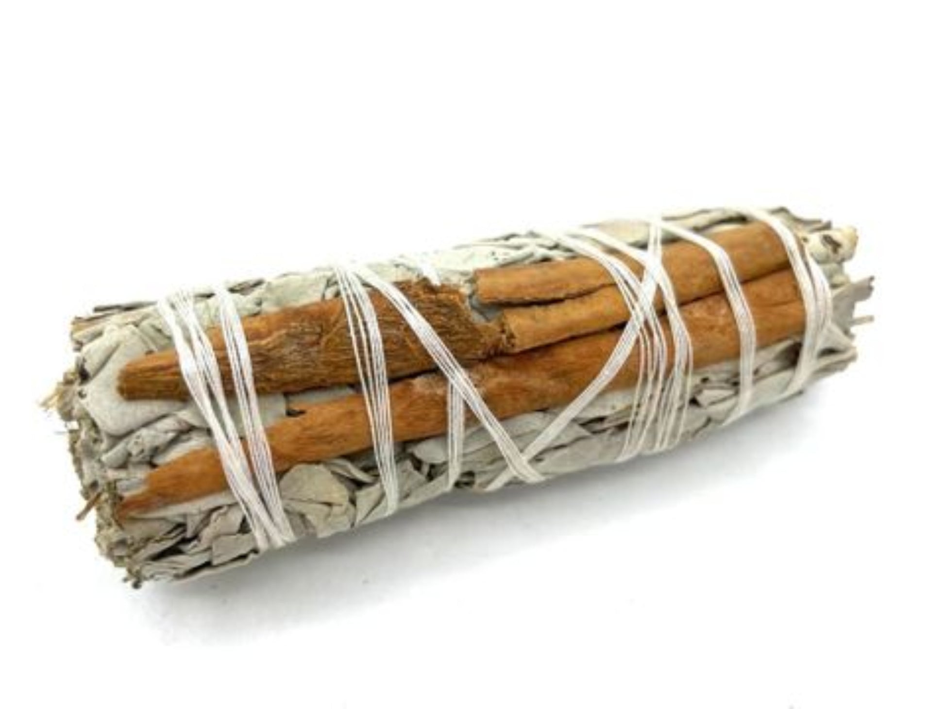 white sage and cinnamon smudge stick