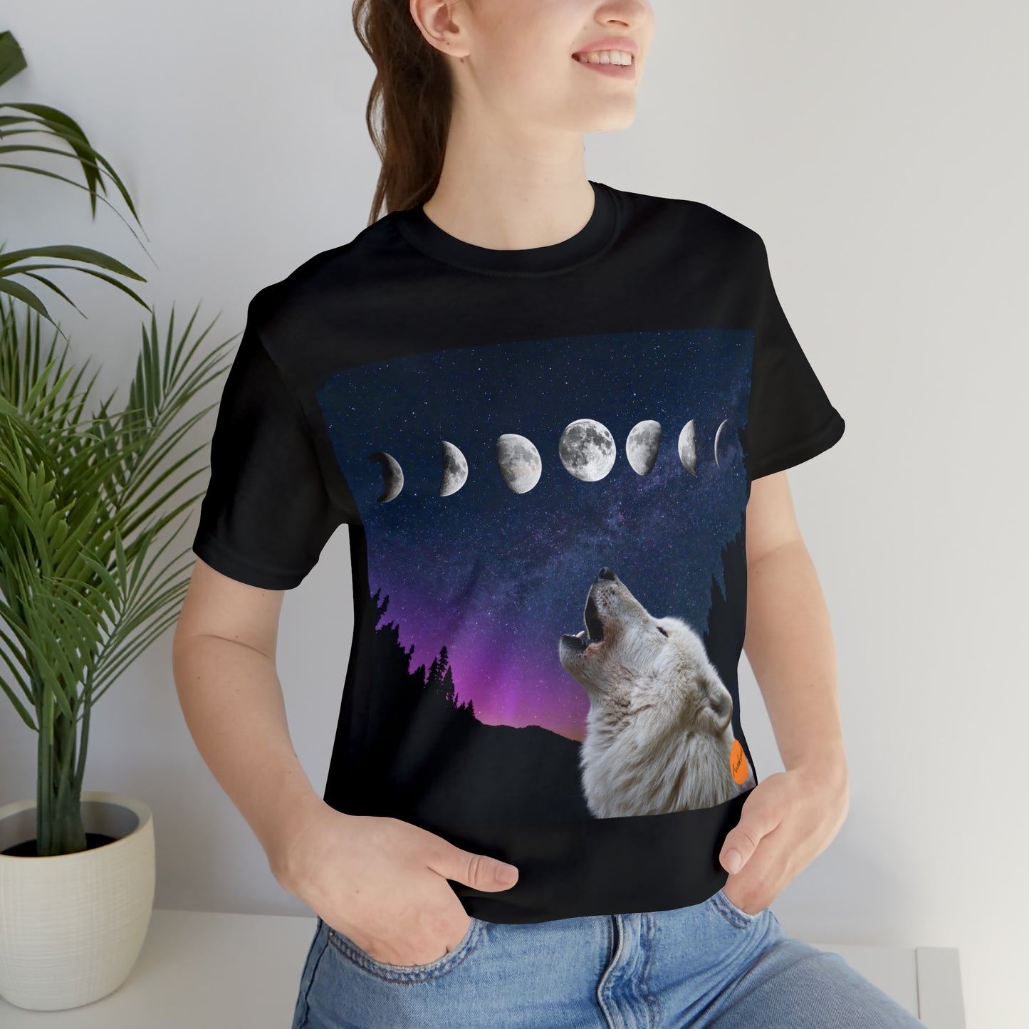 Wolf moon shirt, wolf moon, wolf shirt, moon shirt, moon phases