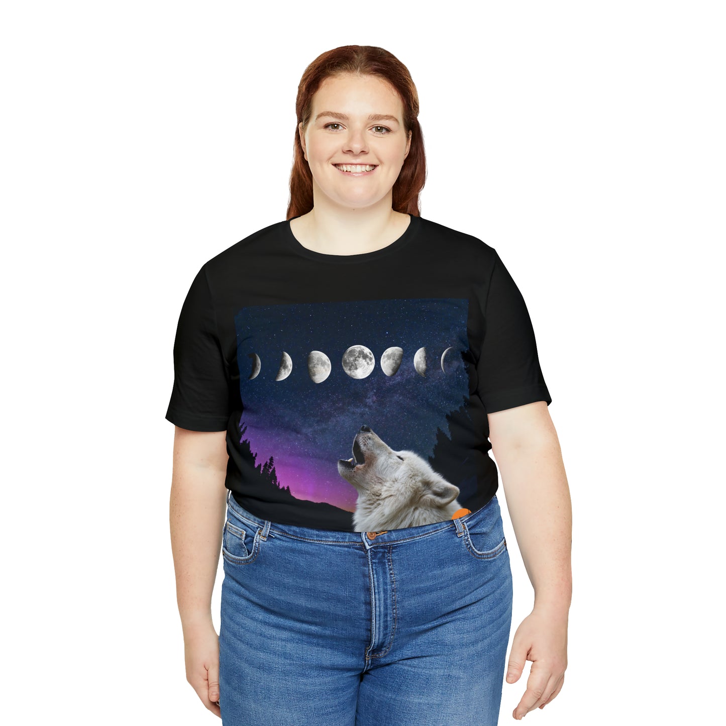 Wolf moon shirt, wolf moon, wolf shirt, moon shirt, moon phases