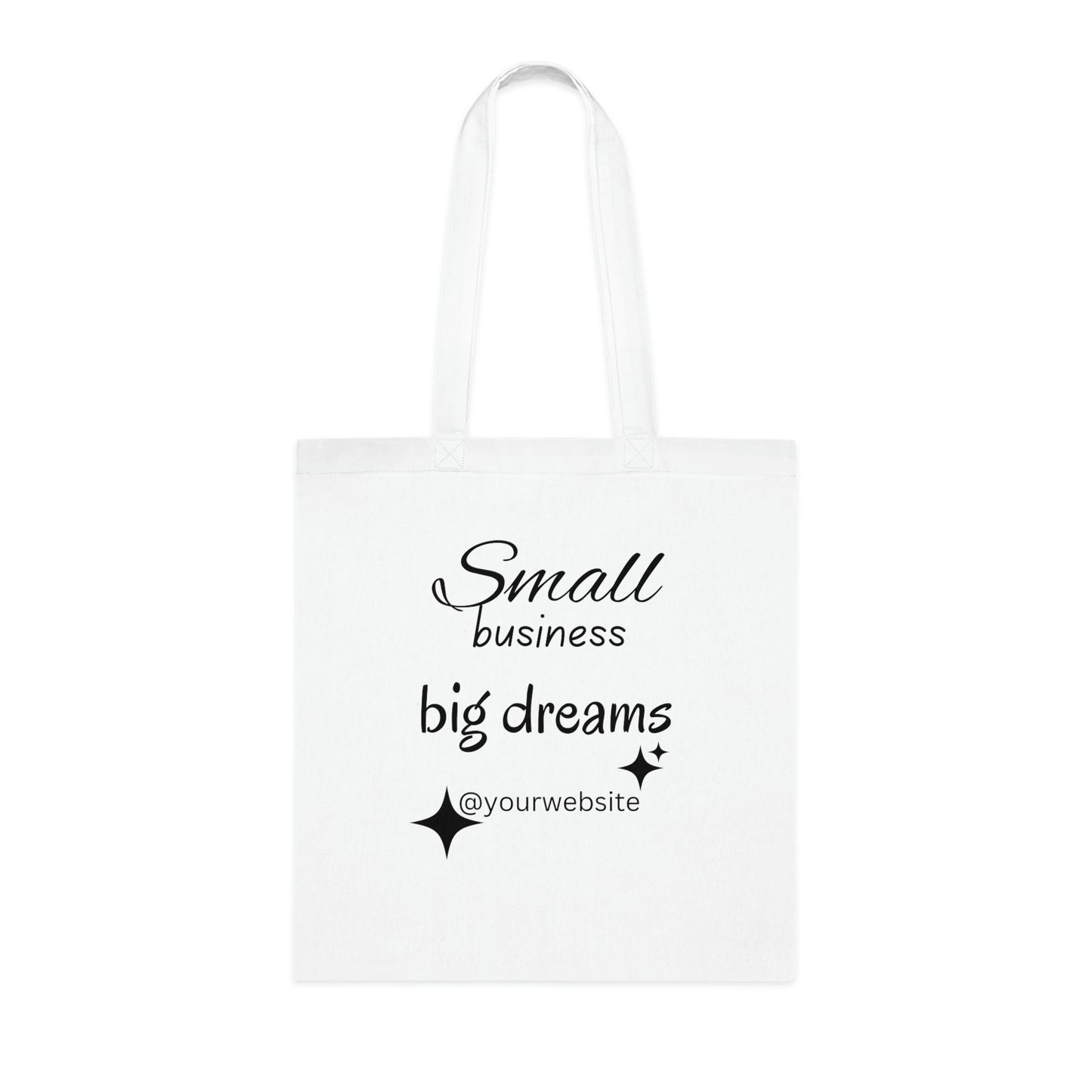 small business owner bag, white