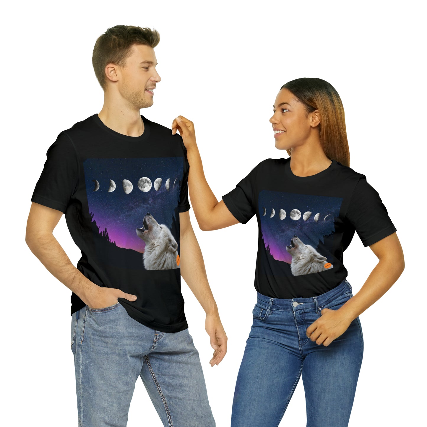 Wolf moon shirt, wolf moon, wolf shirt, moon shirt, moon phases